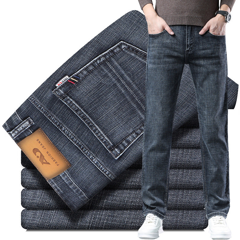 Men's Loose Straight Leg Summer Jeans