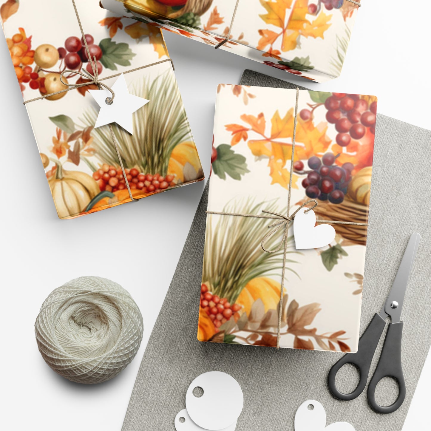 Fall Wrapping Paper Thanksgiving Gift Wrap Papers