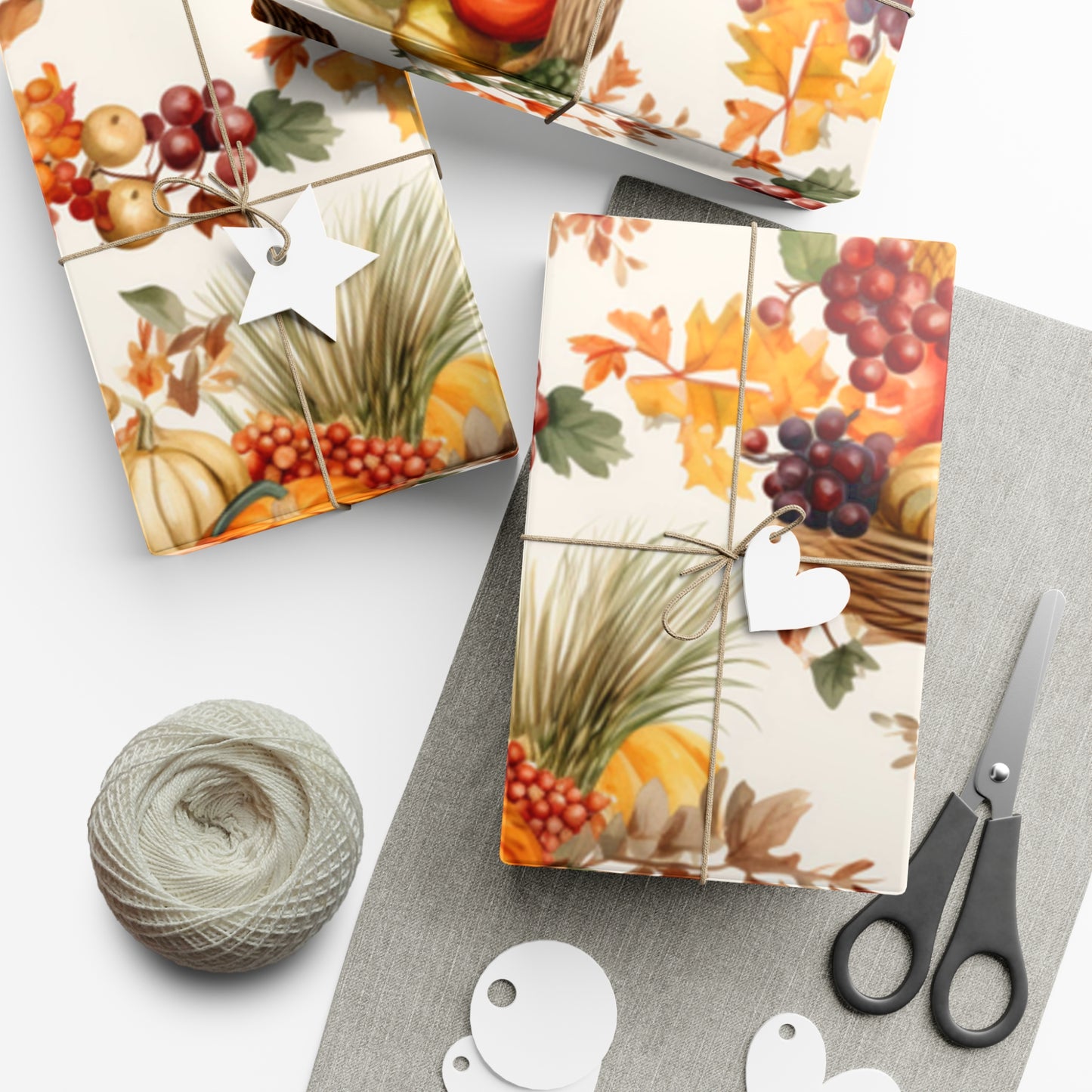 Fall Wrapping Paper Thanksgiving Gift Wrap Papers