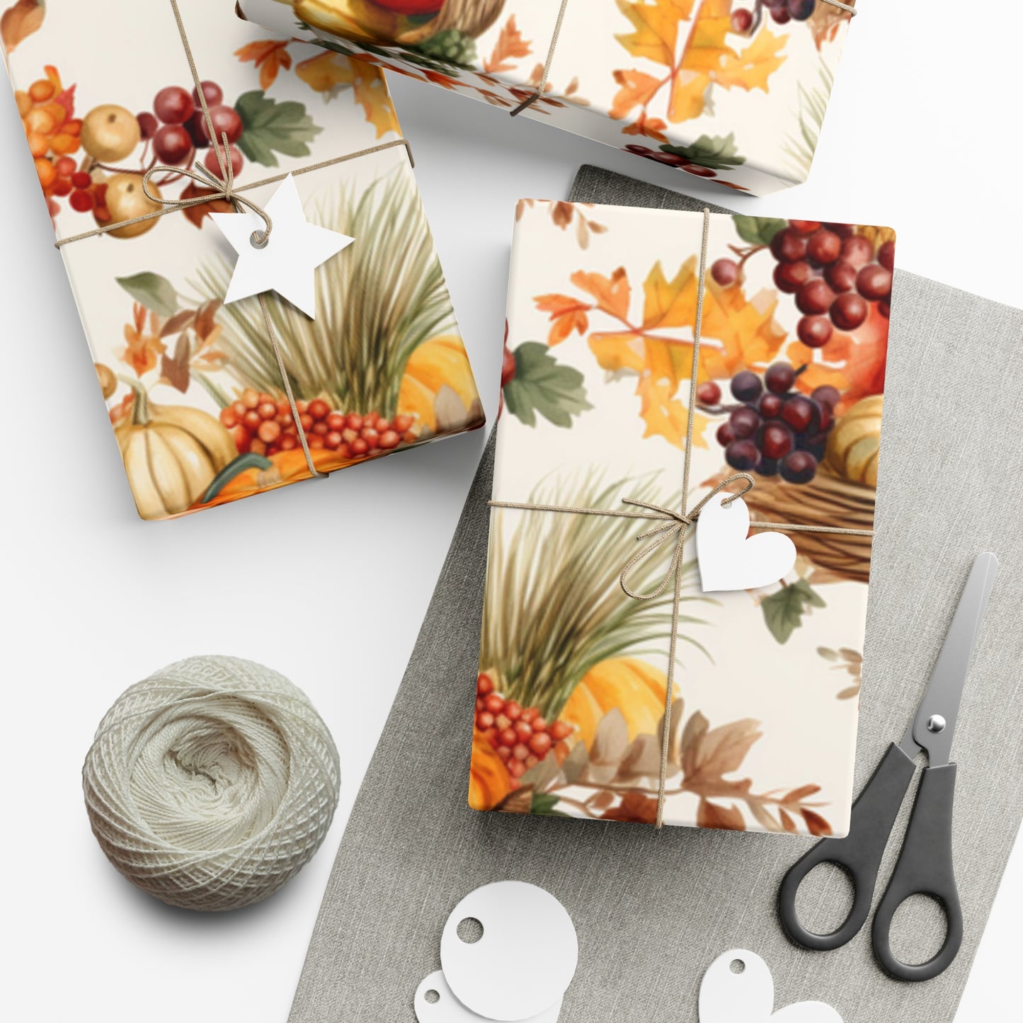 Fall Wrapping Paper Thanksgiving Gift Wrap Papers