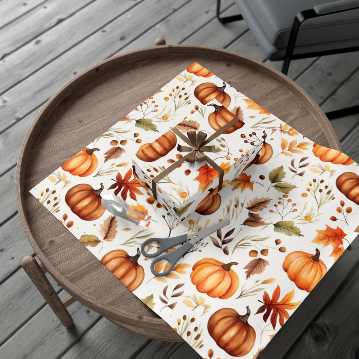 Fall Wrapping Paper Fall Pumpkins Gift Wrap Papers