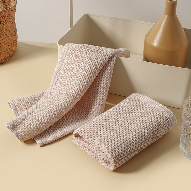 Honeycomb Absorbent Cotton Breathable Kitchen Cleaning Towel