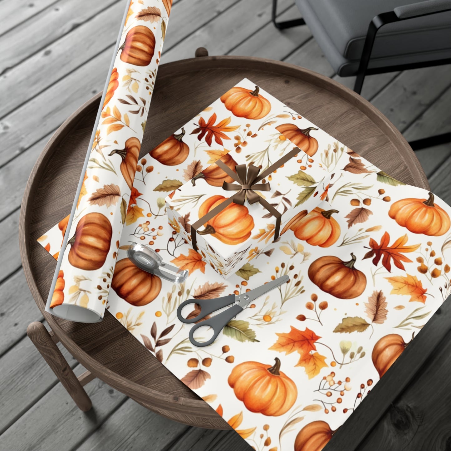 Fall Wrapping Paper Fall Pumpkins Gift Wrap Papers