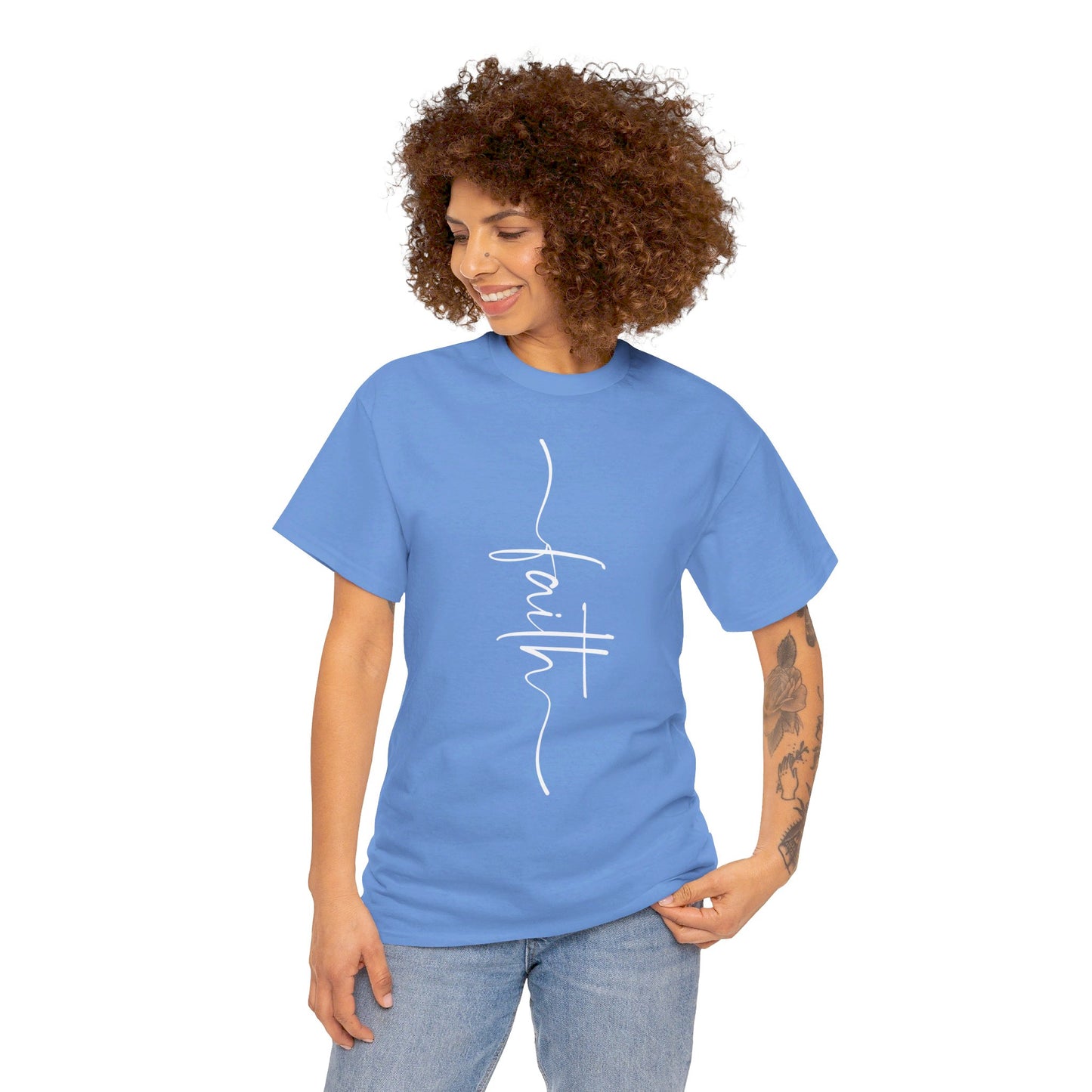 Faith Unisex Heavy Cotton Tee (Express Delivery available)