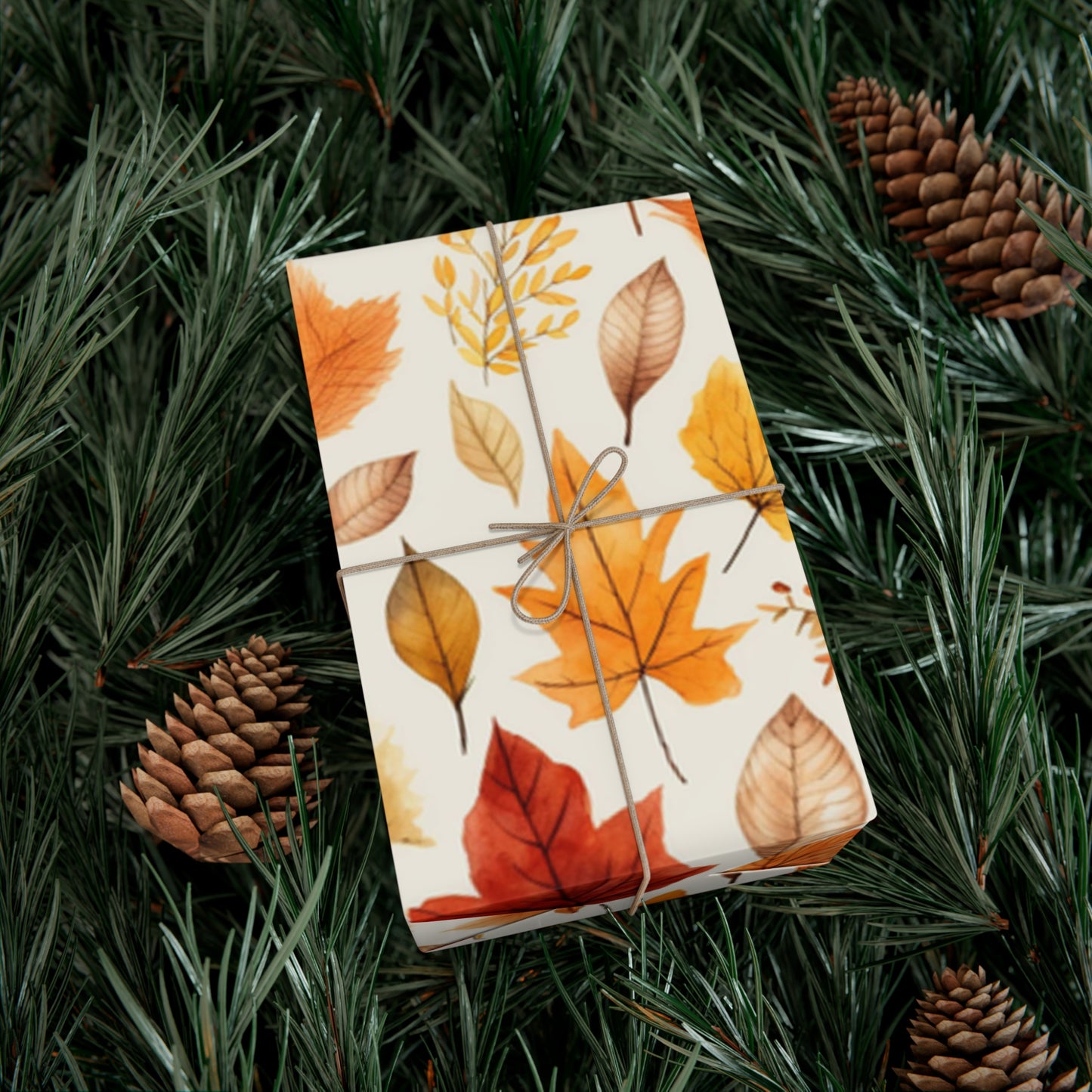 Fall Wrapping Paper Autumn Leaves Gift Wrap Papers