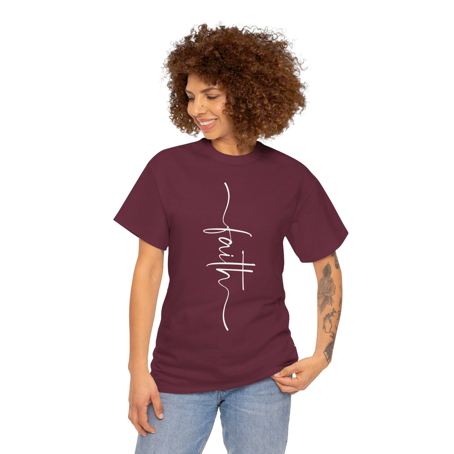 Faith Unisex Heavy Cotton Tee (Express Delivery available)