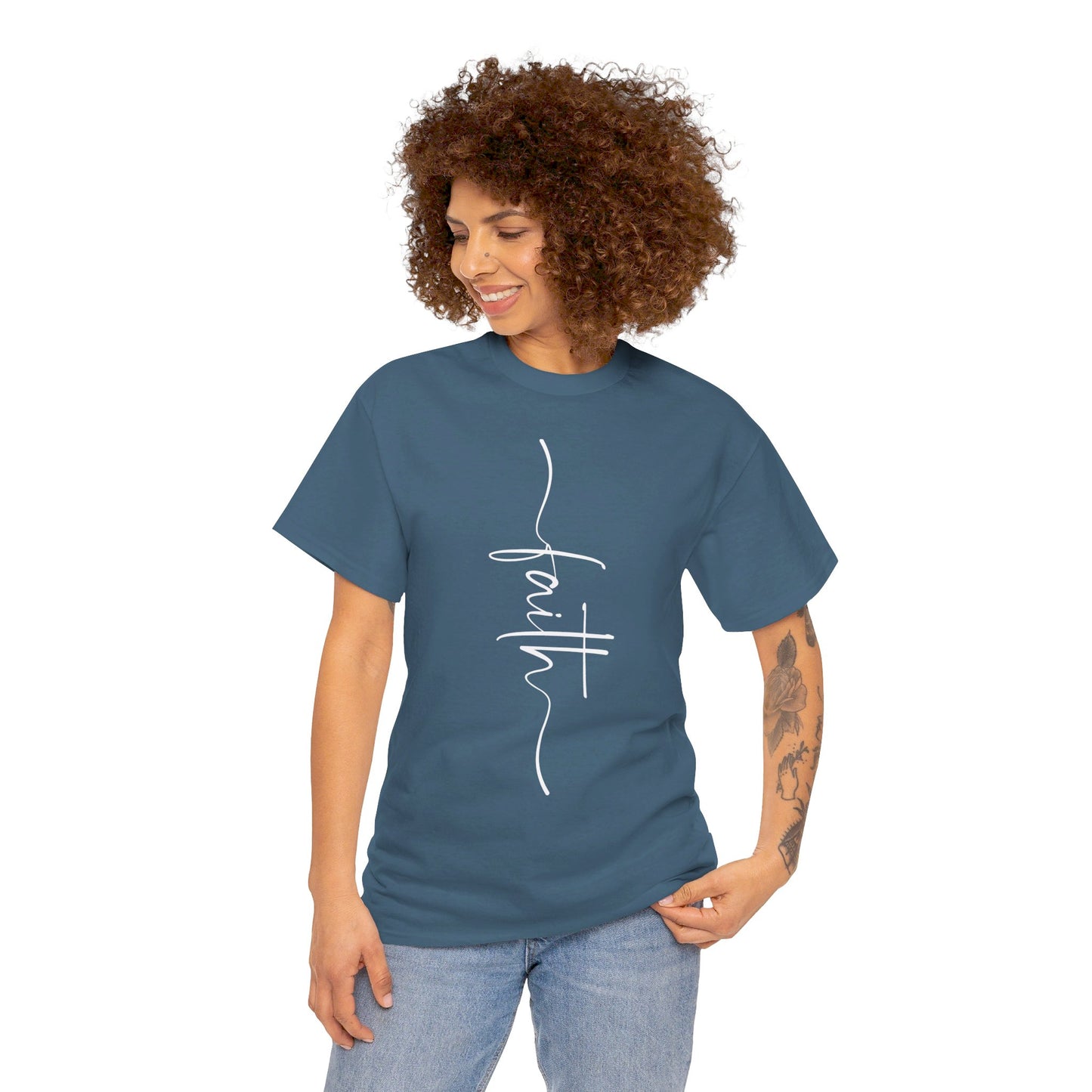 Faith Unisex Heavy Cotton Tee (Express Delivery available)