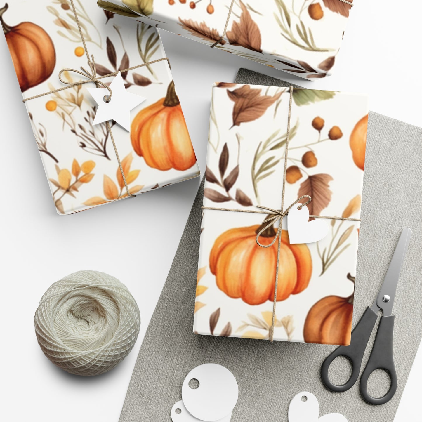 Fall Wrapping Paper Fall Pumpkins Gift Wrap Papers