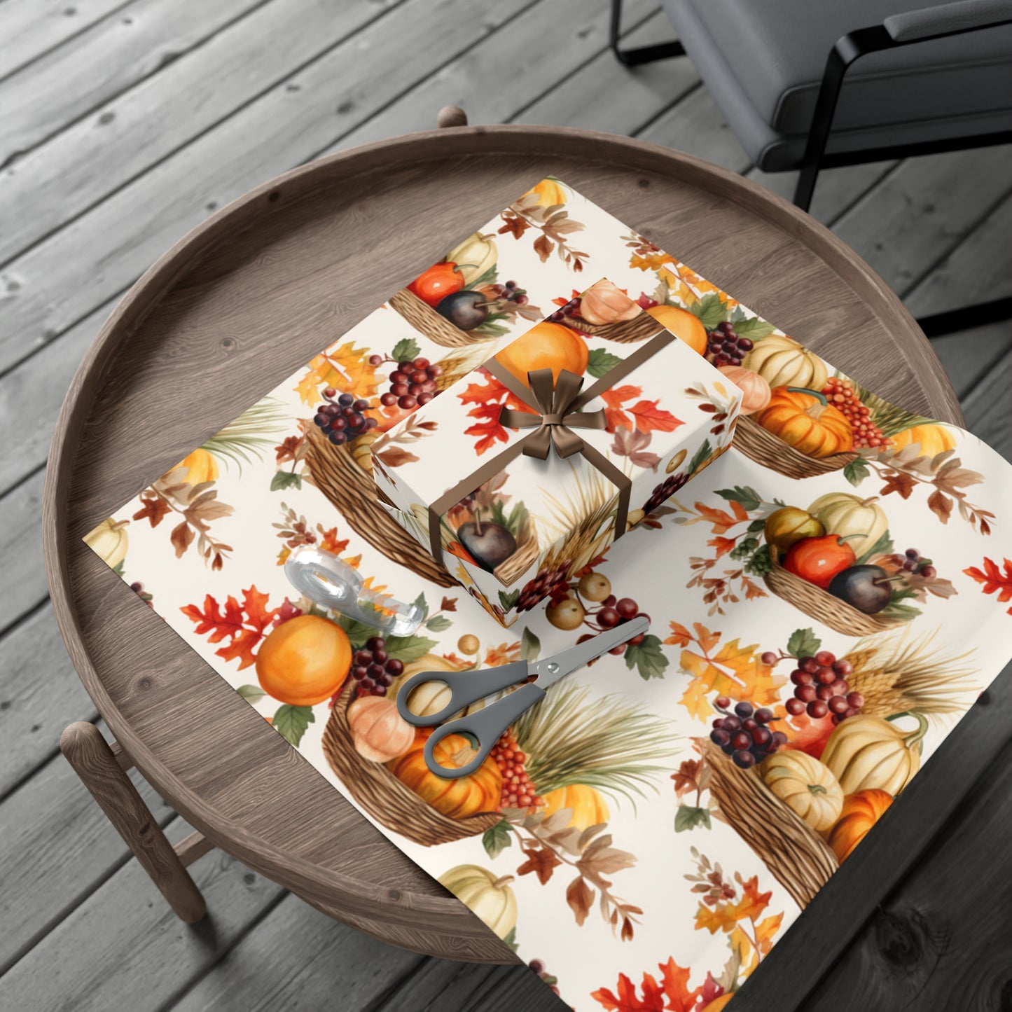 Fall Wrapping Paper Thanksgiving Gift Wrap Papers