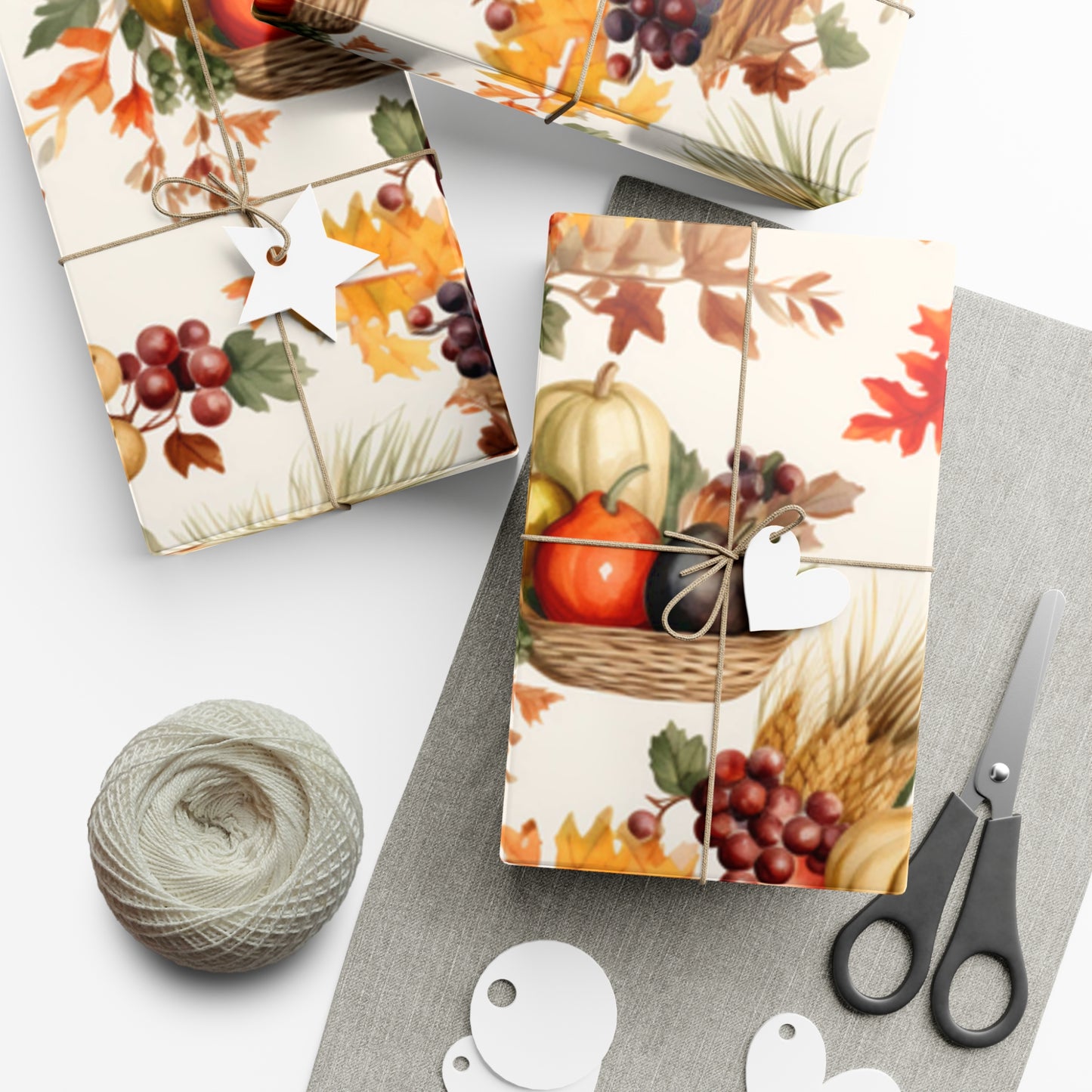 Fall Wrapping Paper Thanksgiving Gift Wrap Papers