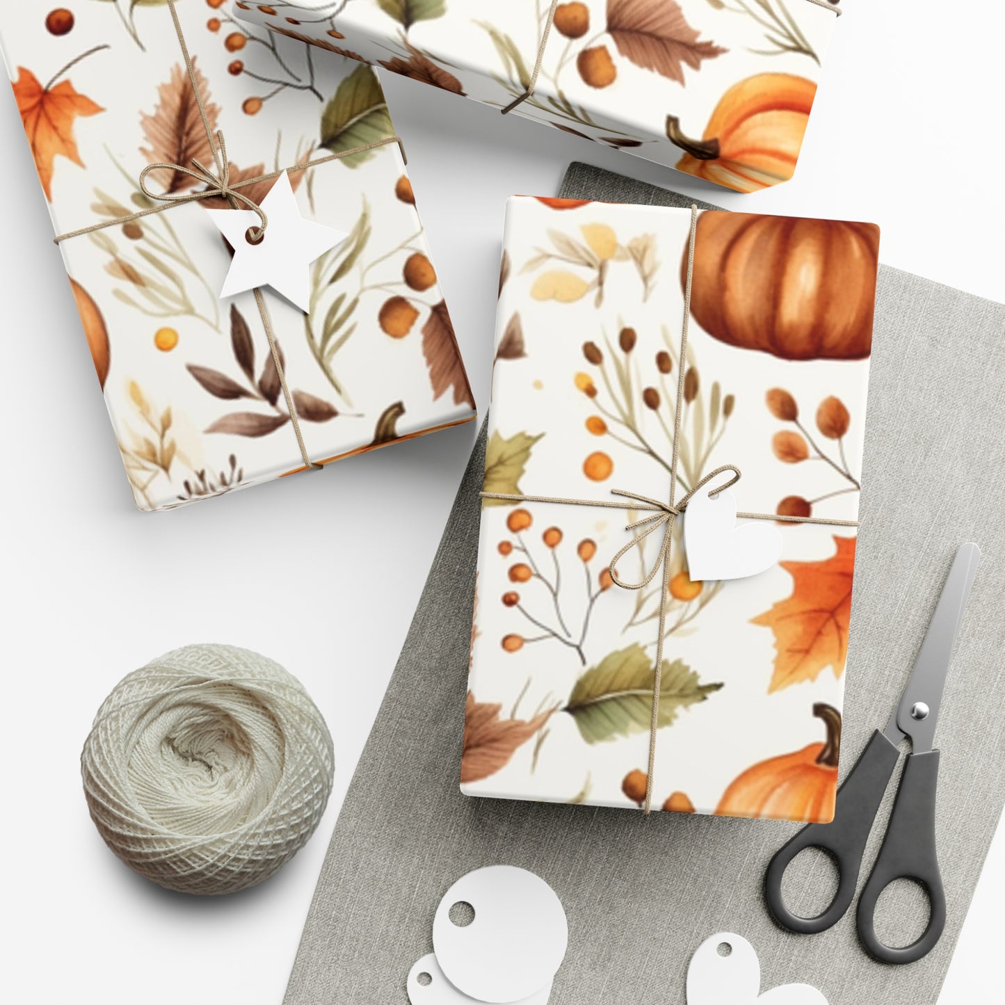 Fall Wrapping Paper Fall Pumpkins Gift Wrap Papers