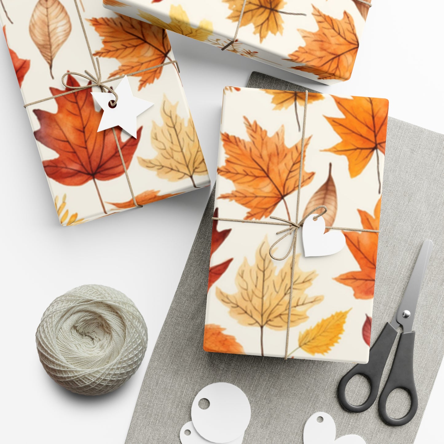 Fall Wrapping Paper Autumn Leaves Gift Wrap Papers