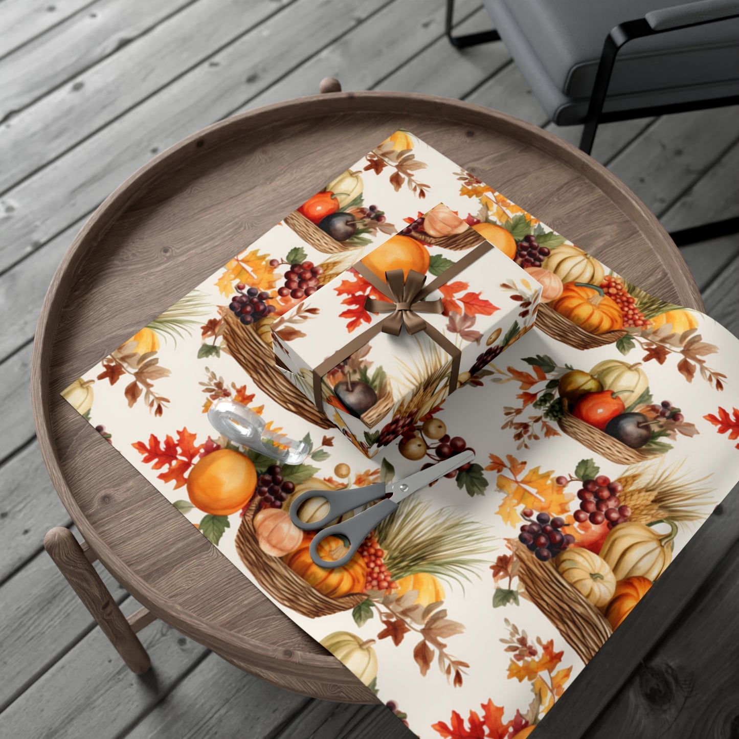 Fall Wrapping Paper Thanksgiving Gift Wrap Papers