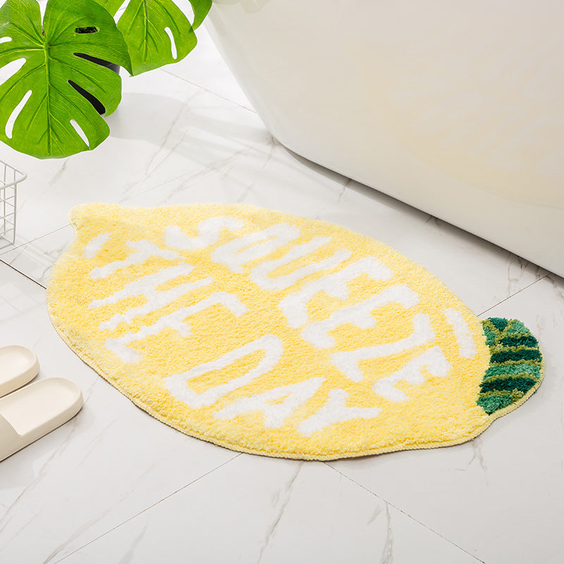 Watermenlon Bath Mat Water Absorbent Bathroom Carpet Anti Slip Floor Mat