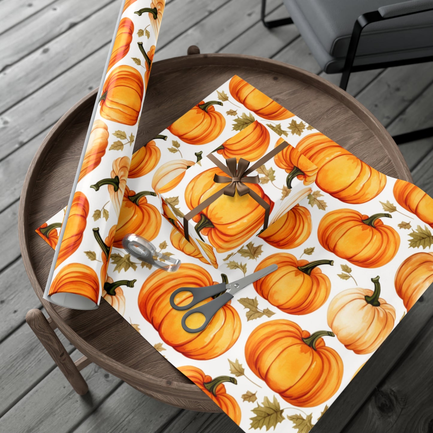 Fall Wrapping Paper Pumpkin Gift Wrap Papers