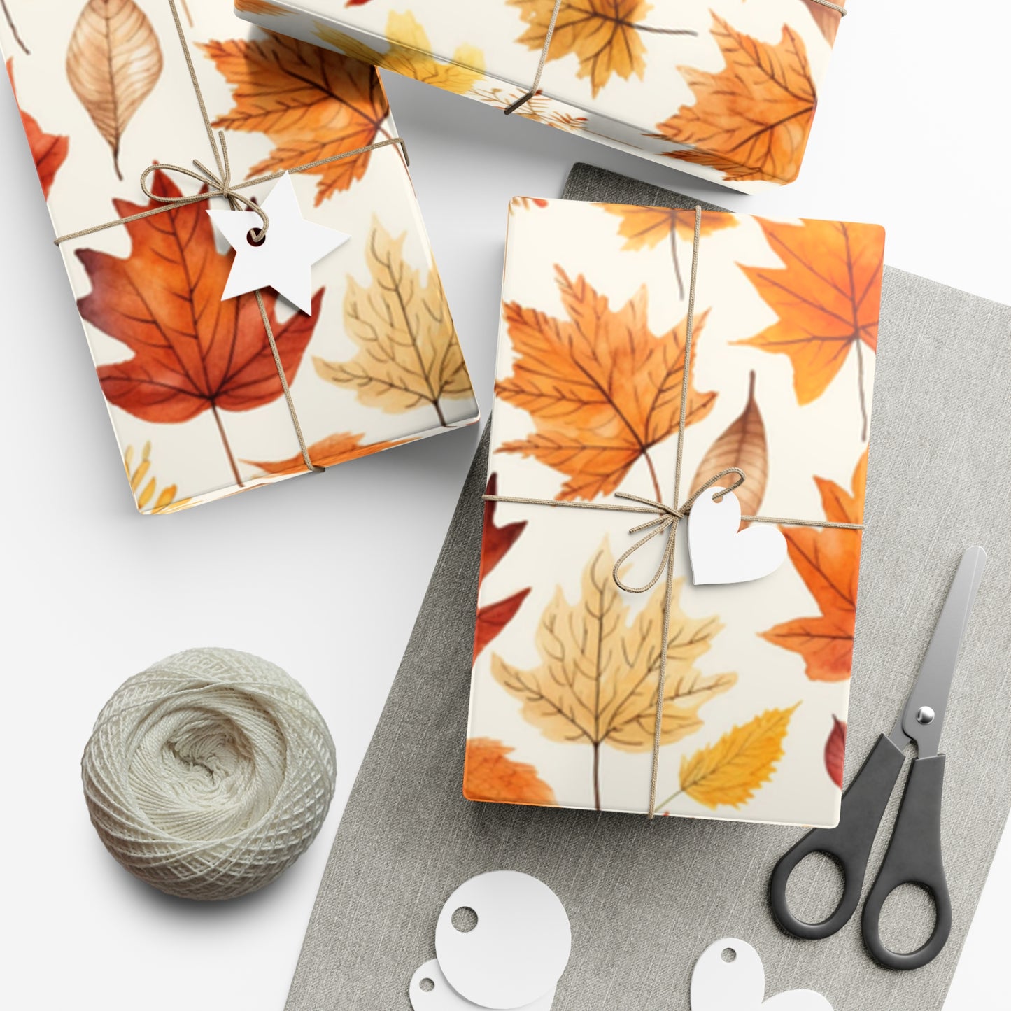 Fall Wrapping Paper Autumn Leaves Gift Wrap Papers