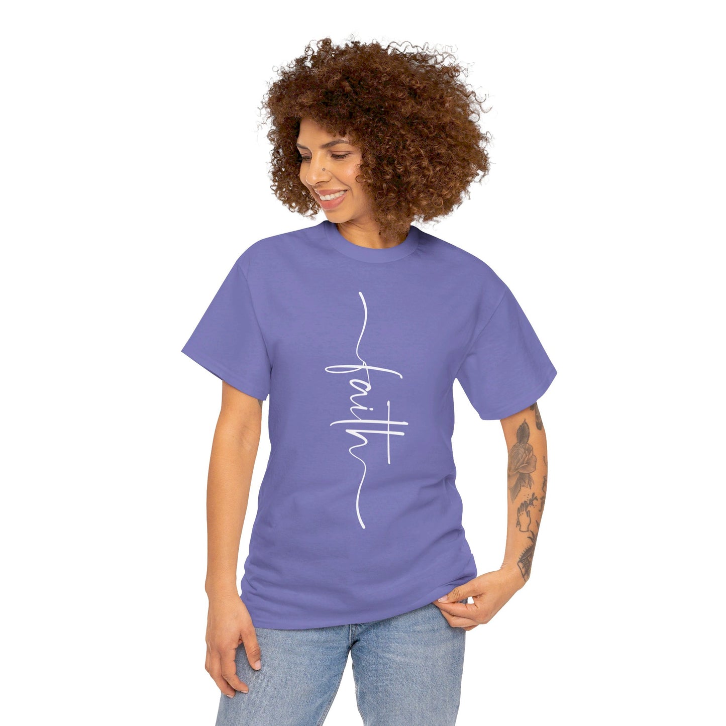 Faith Unisex Heavy Cotton Tee (Express Delivery available)