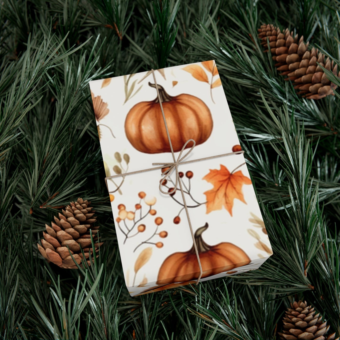 Fall Wrapping Paper Fall Pumpkins Gift Wrap Papers