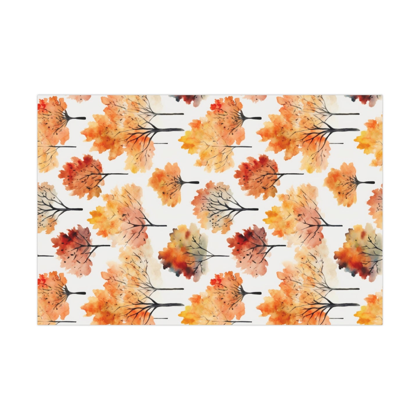 Fall Wrapping Paper Fall Trees Gift Wrap Papers