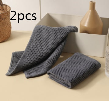 Honeycomb Absorbent Cotton Breathable Kitchen Cleaning Towel