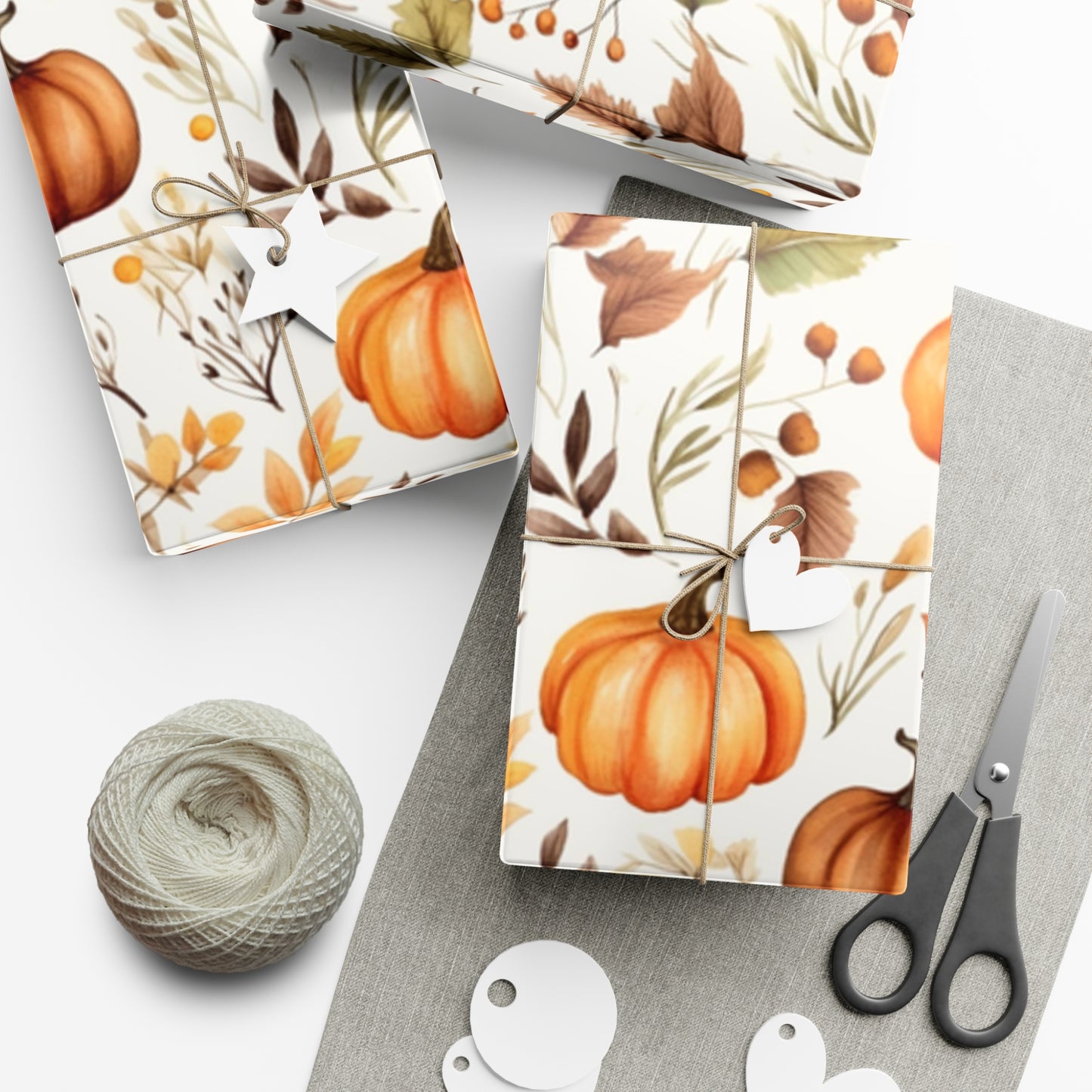 Fall Wrapping Paper Fall Pumpkins Gift Wrap Papers