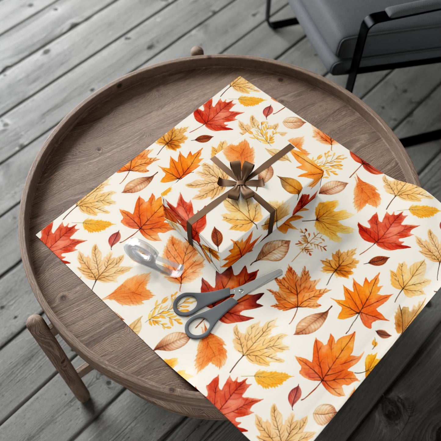 Fall Wrapping Paper Autumn Leaves Gift Wrap Papers