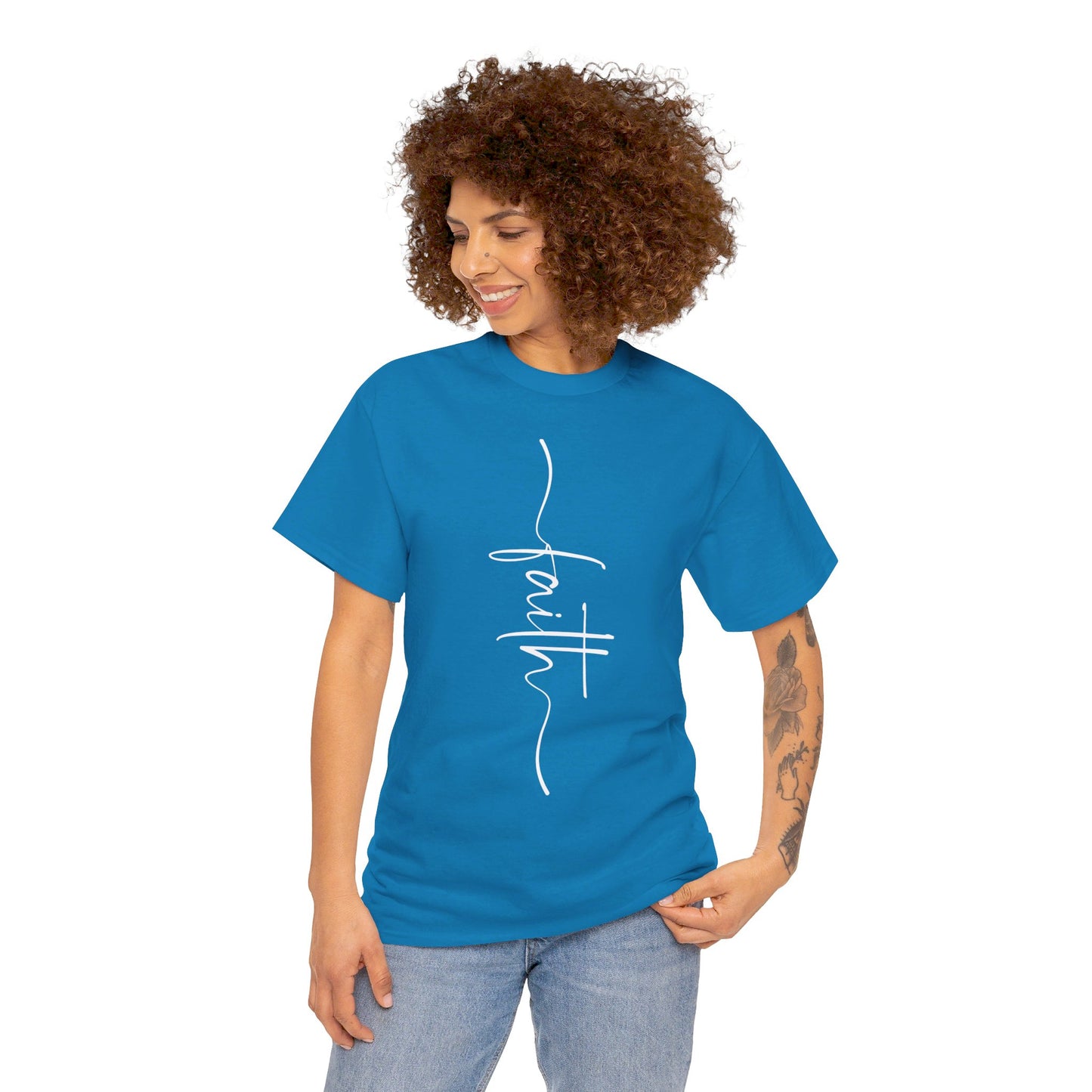 Faith Unisex Heavy Cotton Tee (Express Delivery available)