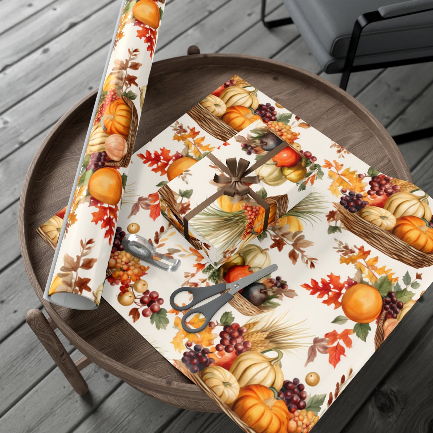 Fall Wrapping Paper Thanksgiving Gift Wrap Papers