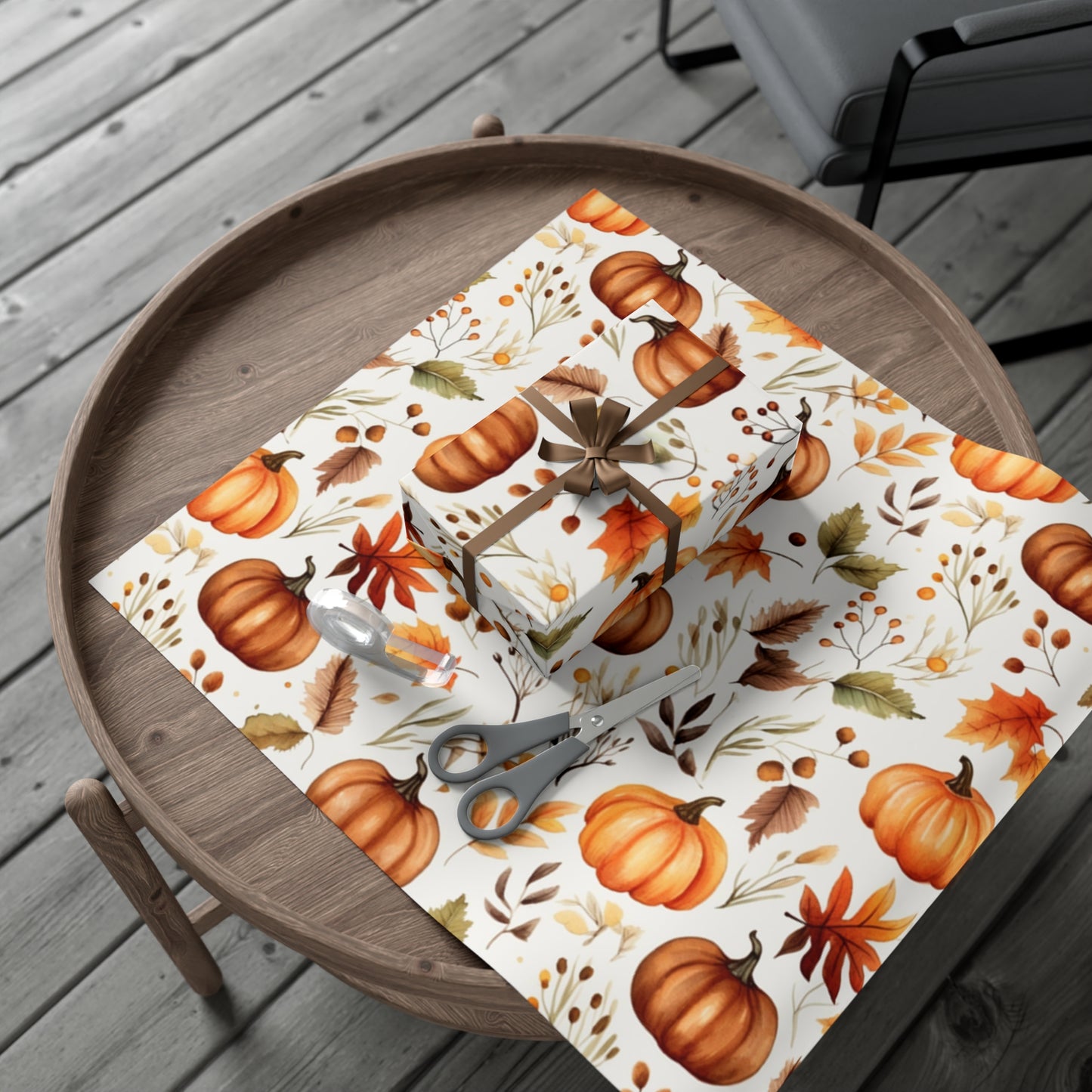 Fall Wrapping Paper Fall Pumpkins Gift Wrap Papers