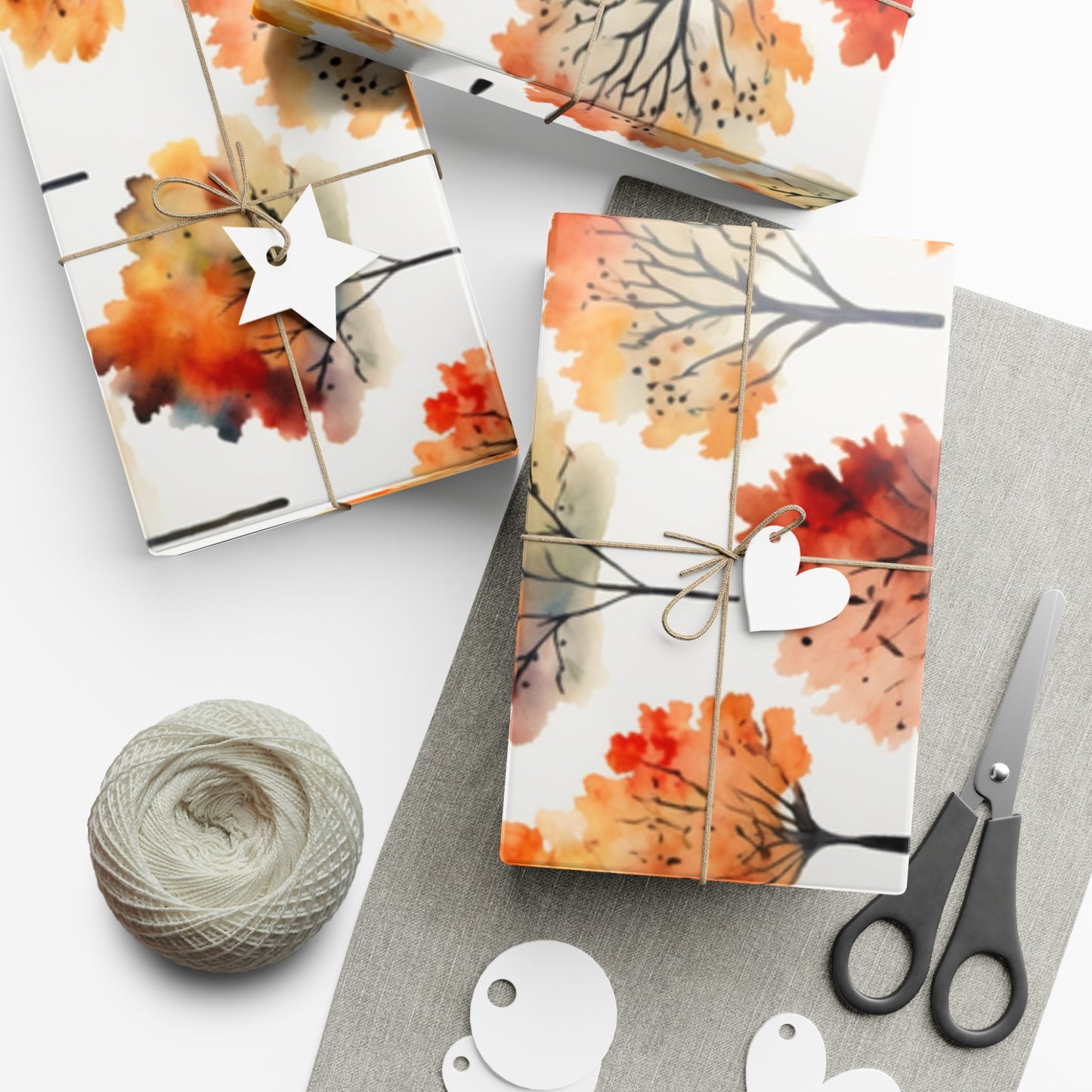 Fall Wrapping Paper Fall Trees Gift Wrap Papers