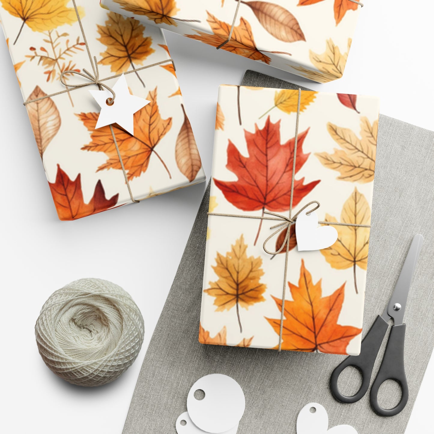 Fall Wrapping Paper Autumn Leaves Gift Wrap Papers