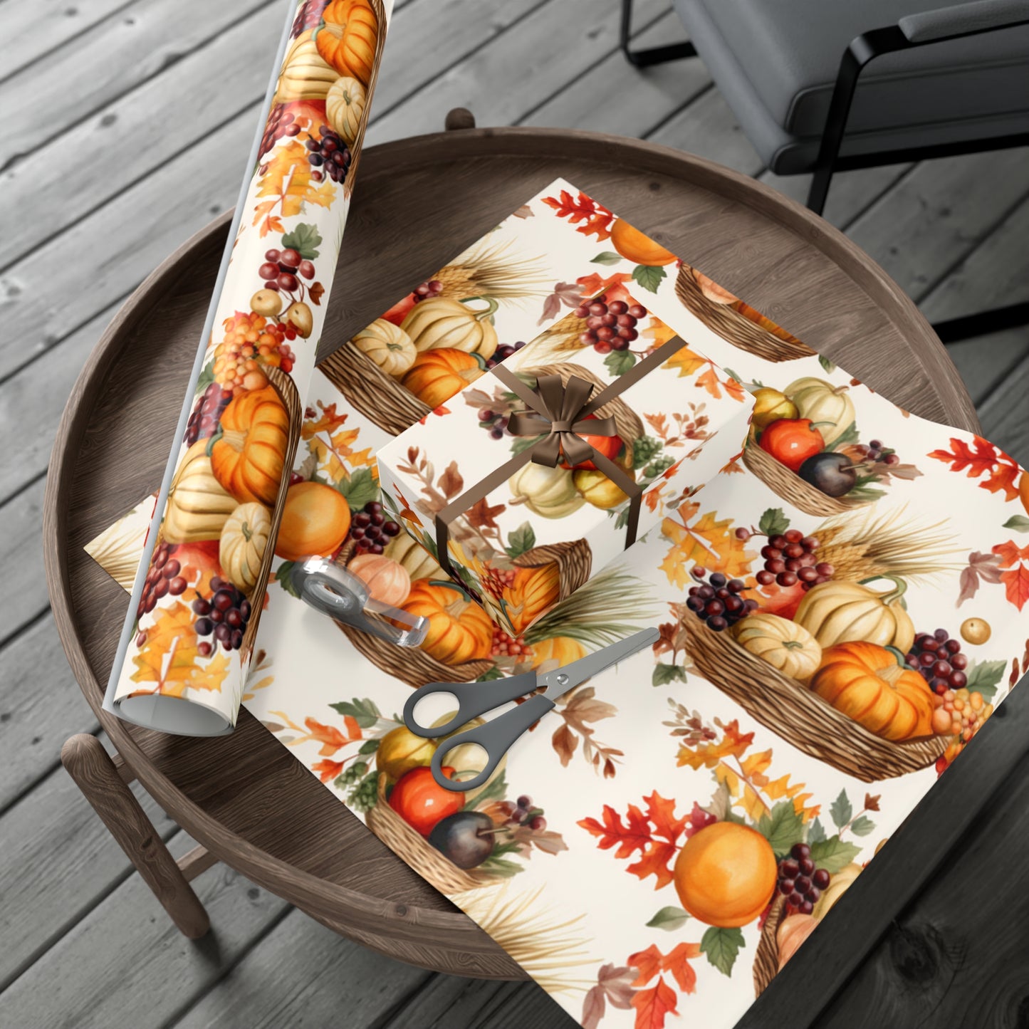 Fall Wrapping Paper Thanksgiving Gift Wrap Papers