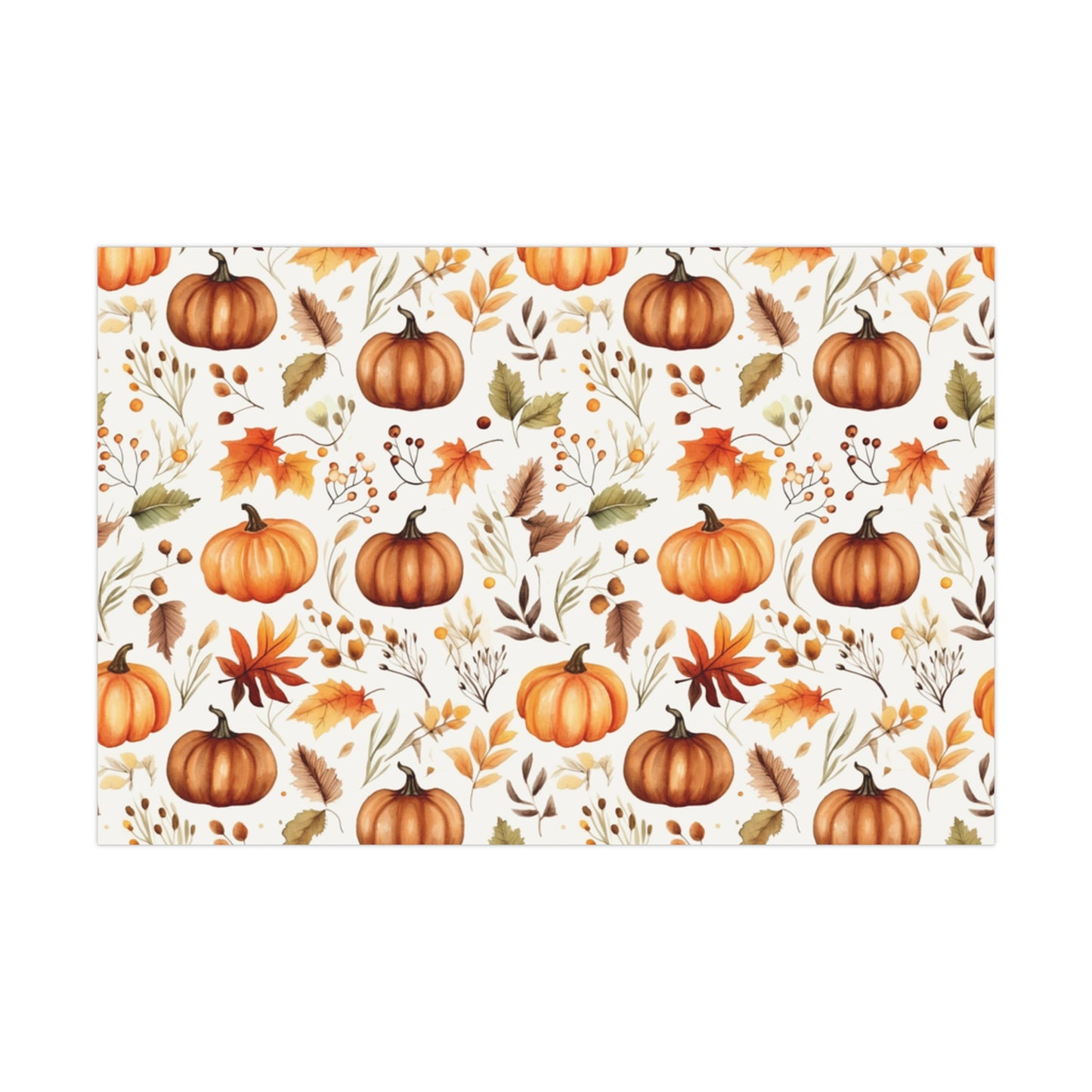 Fall Wrapping Paper Fall Pumpkins Gift Wrap Papers