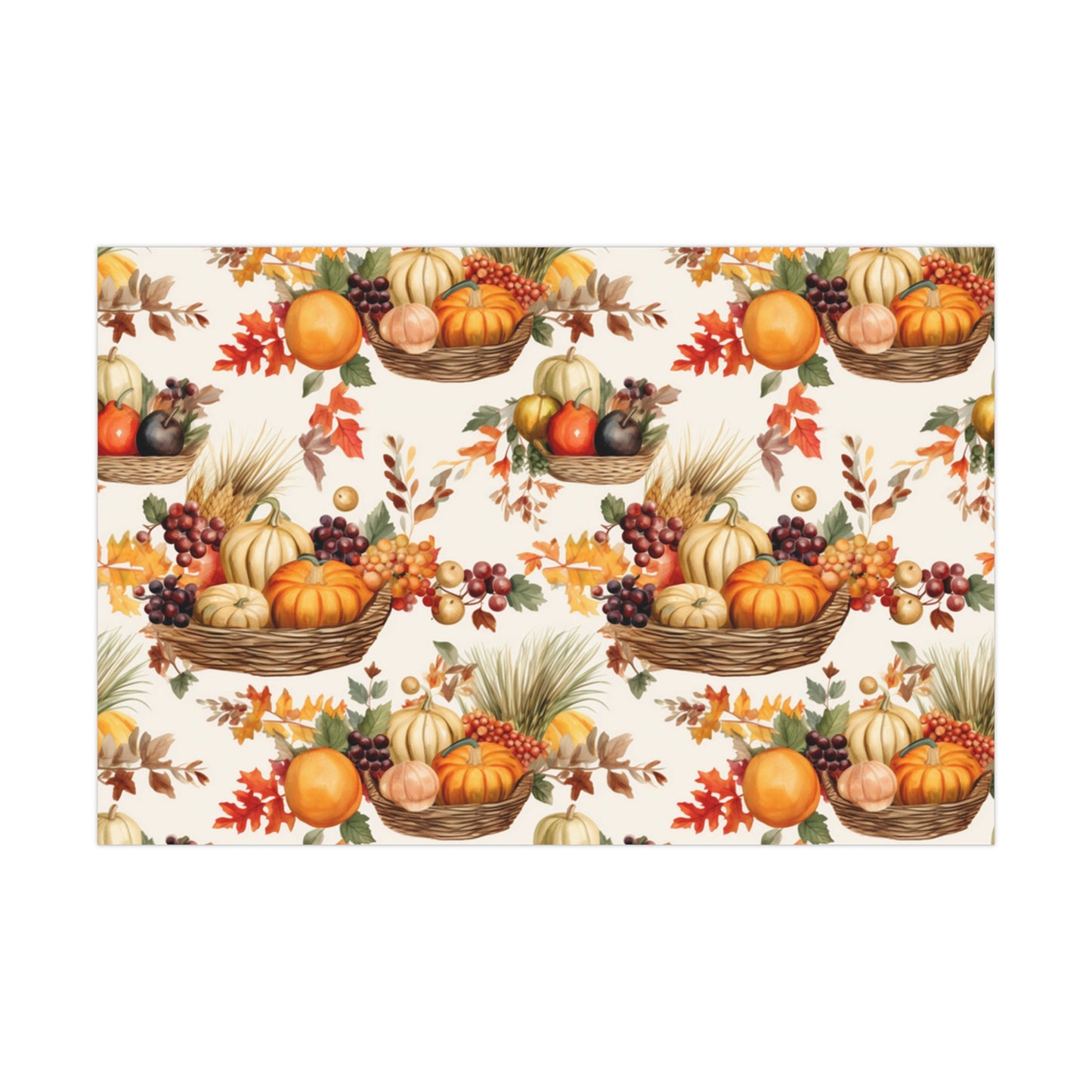 Fall Wrapping Paper Thanksgiving Gift Wrap Papers