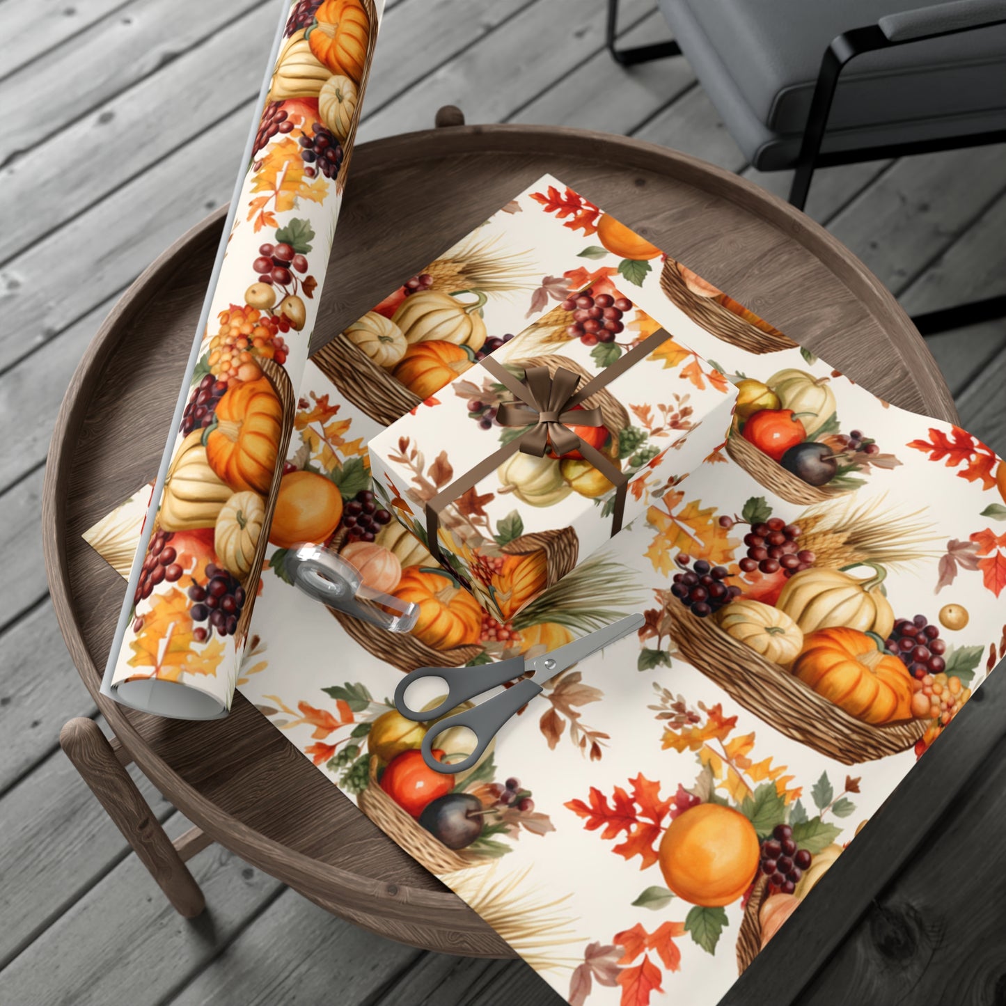 Fall Wrapping Paper Thanksgiving Gift Wrap Papers