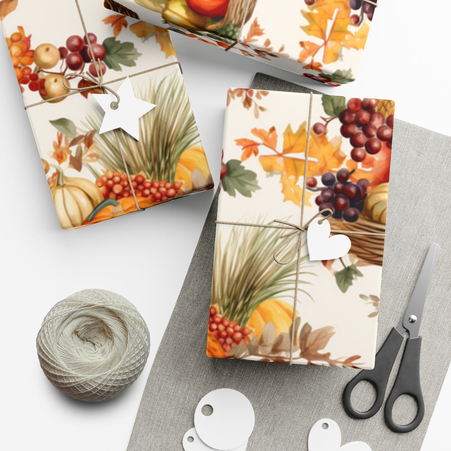 Fall Wrapping Paper Thanksgiving Gift Wrap Papers