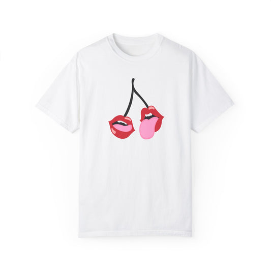 Saucy Cherry Coded Comfort Colors Valentine’s Day Shirt