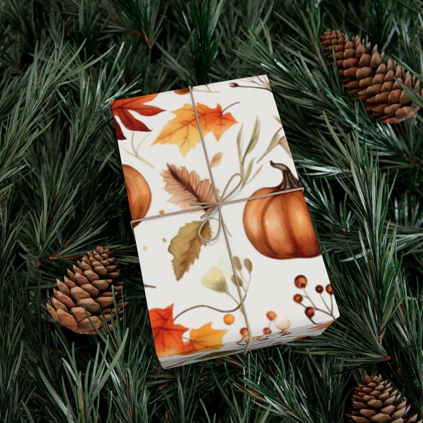 Fall Wrapping Paper Fall Pumpkins Gift Wrap Papers