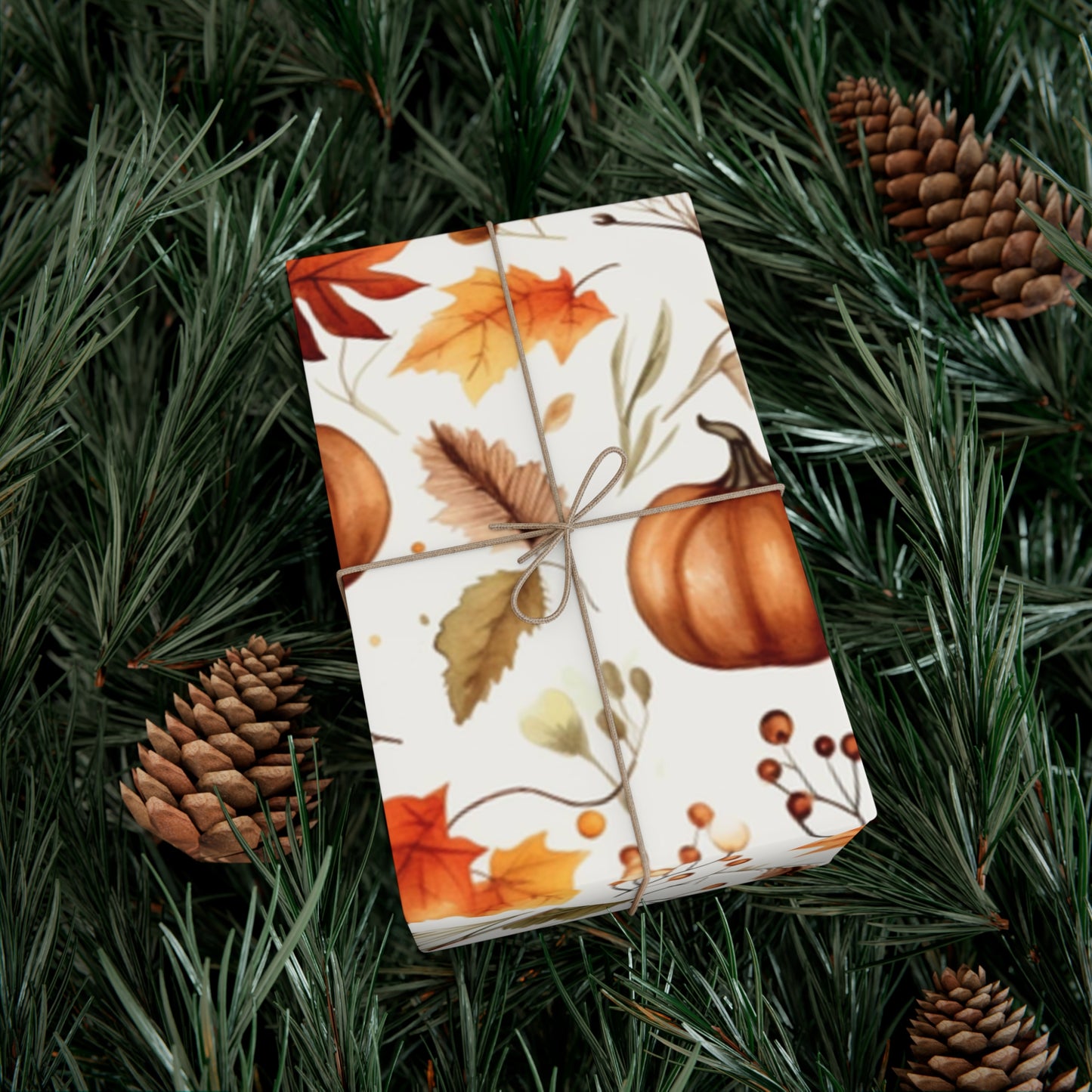 Fall Wrapping Paper Fall Pumpkins Gift Wrap Papers