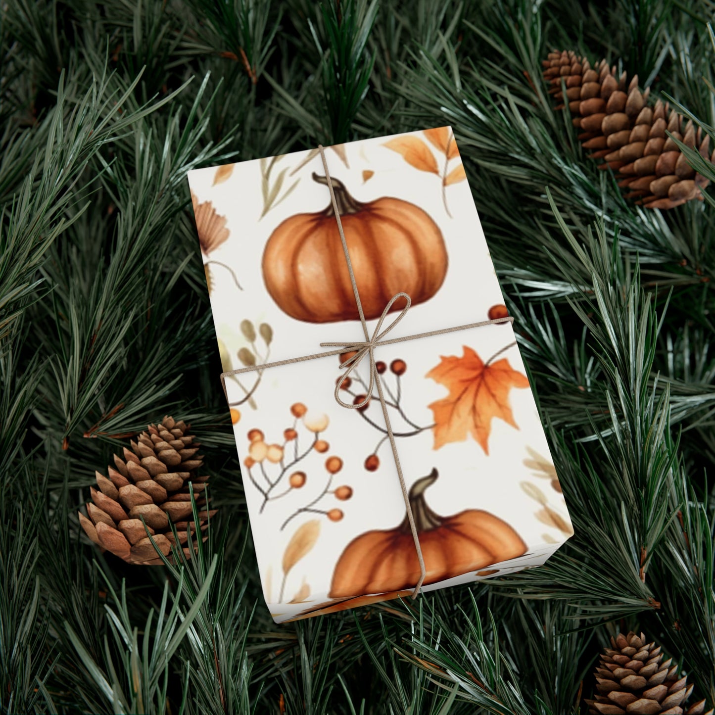 Fall Wrapping Paper Fall Pumpkins Gift Wrap Papers