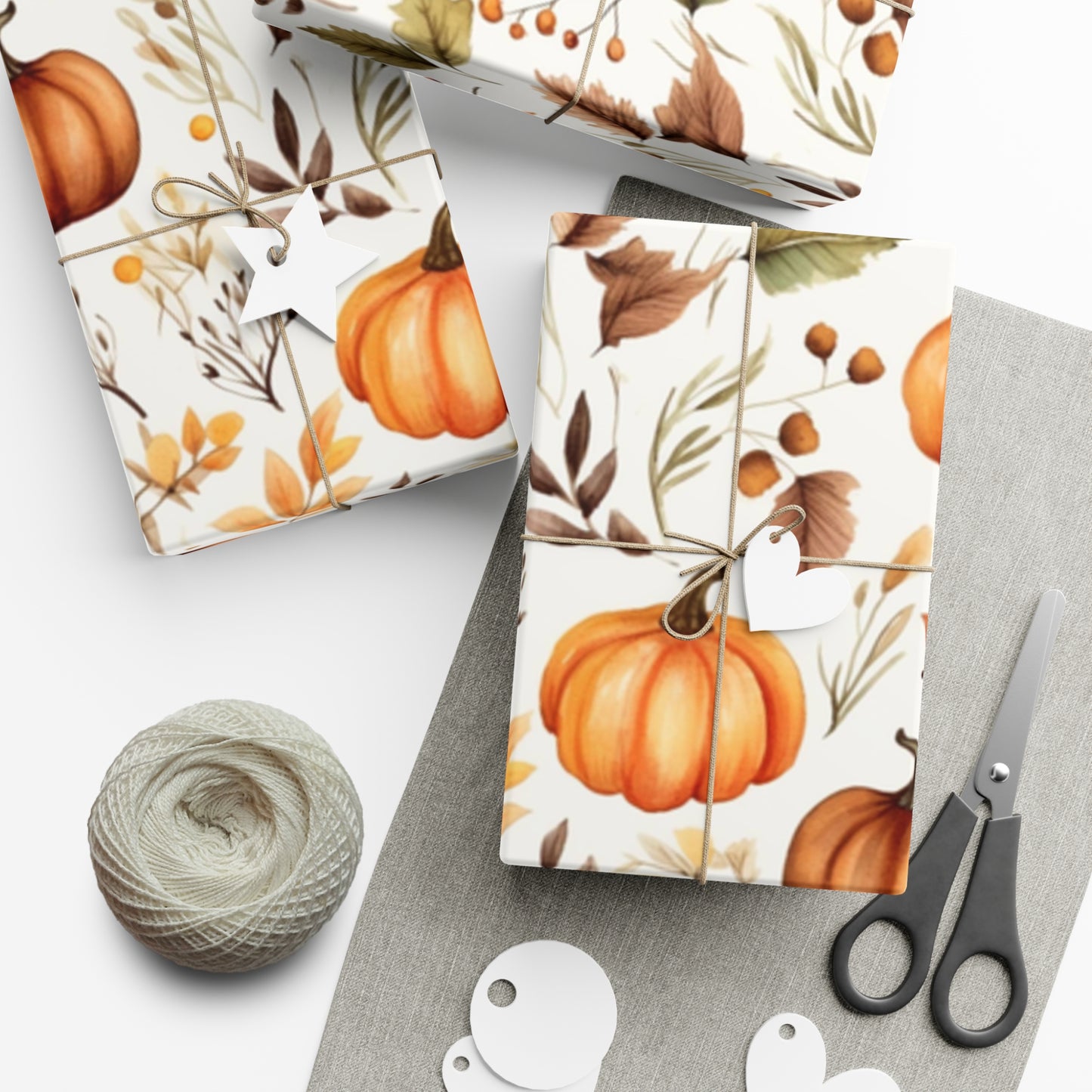 Fall Wrapping Paper Fall Pumpkins Gift Wrap Papers