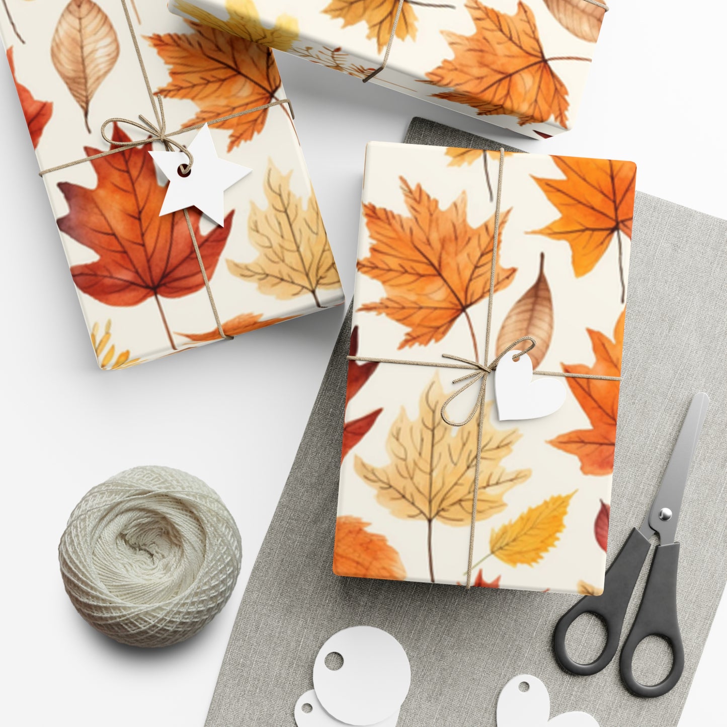 Fall Wrapping Paper Autumn Leaves Gift Wrap Papers