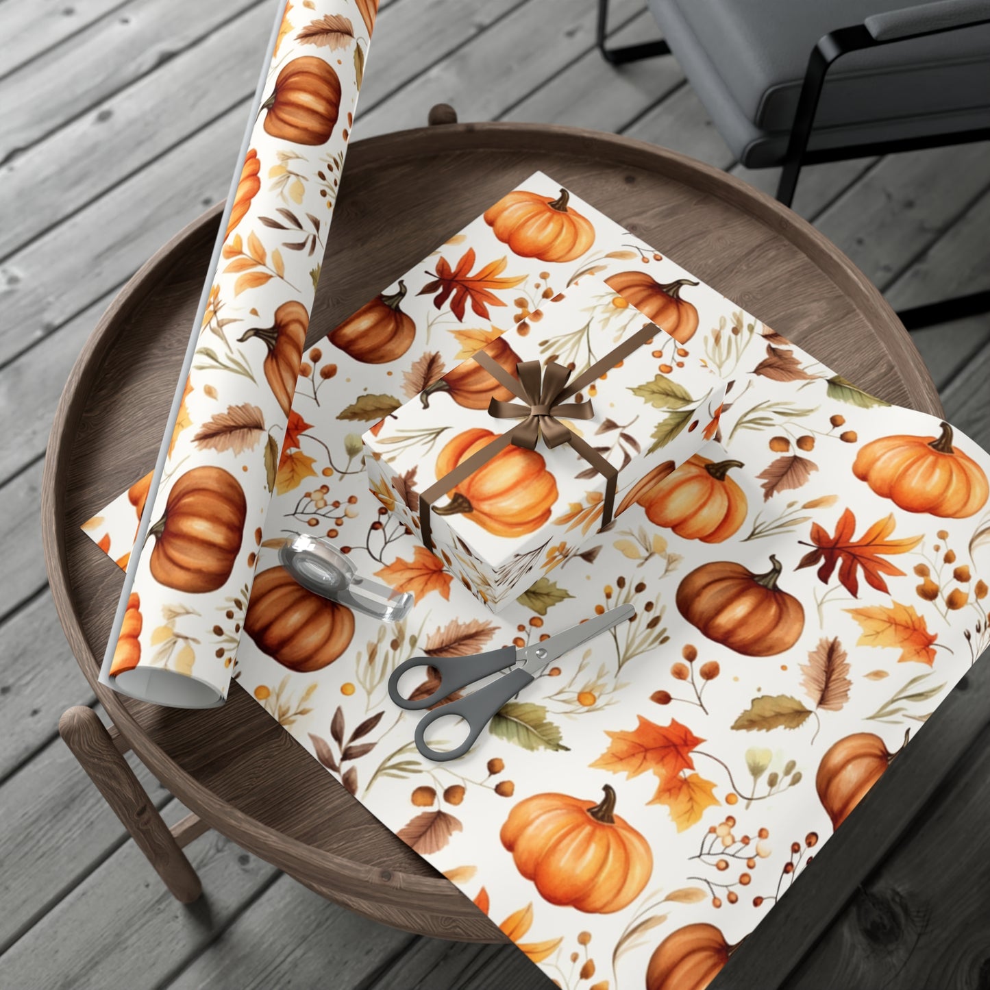 Fall Wrapping Paper Fall Pumpkins Gift Wrap Papers