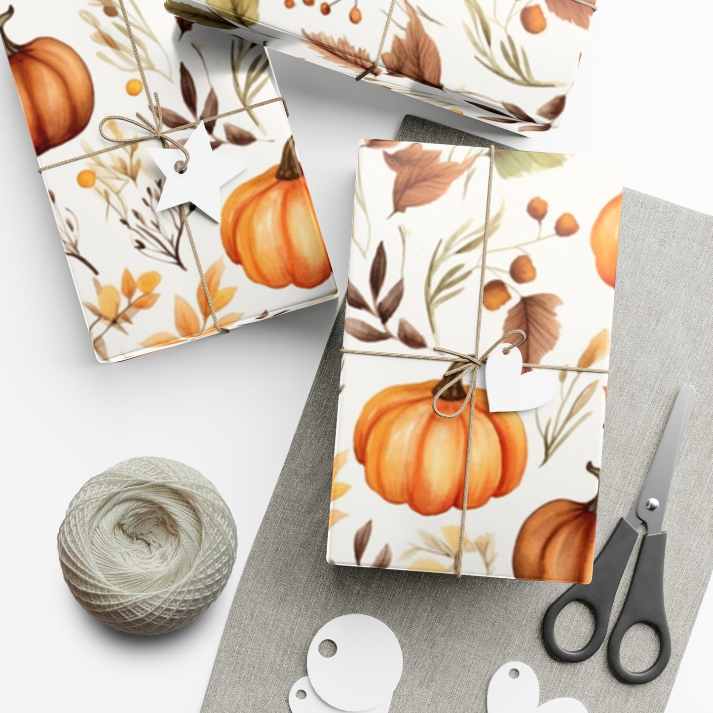 Fall Wrapping Paper Fall Pumpkins Gift Wrap Papers