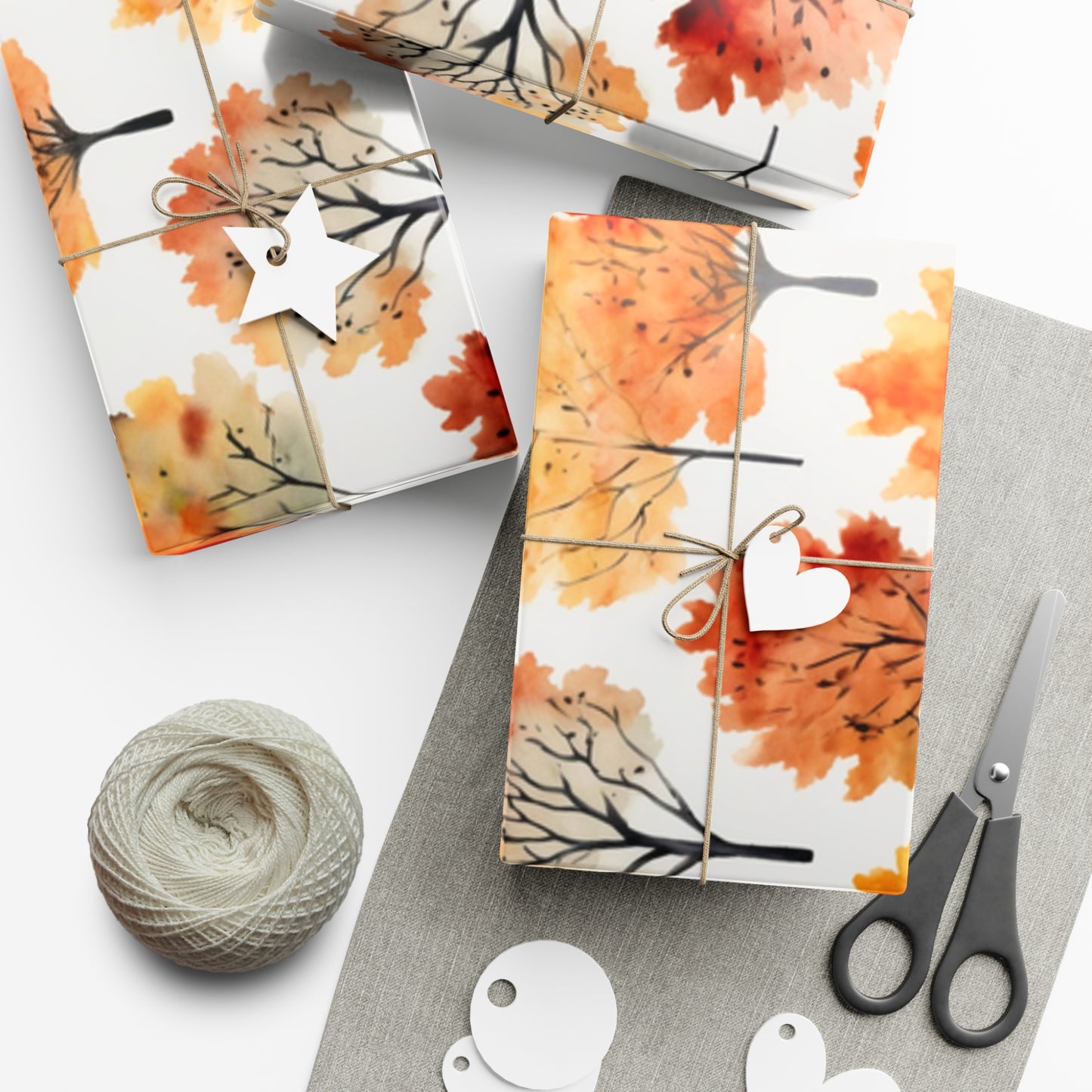 Fall Wrapping Paper Fall Trees Gift Wrap Papers