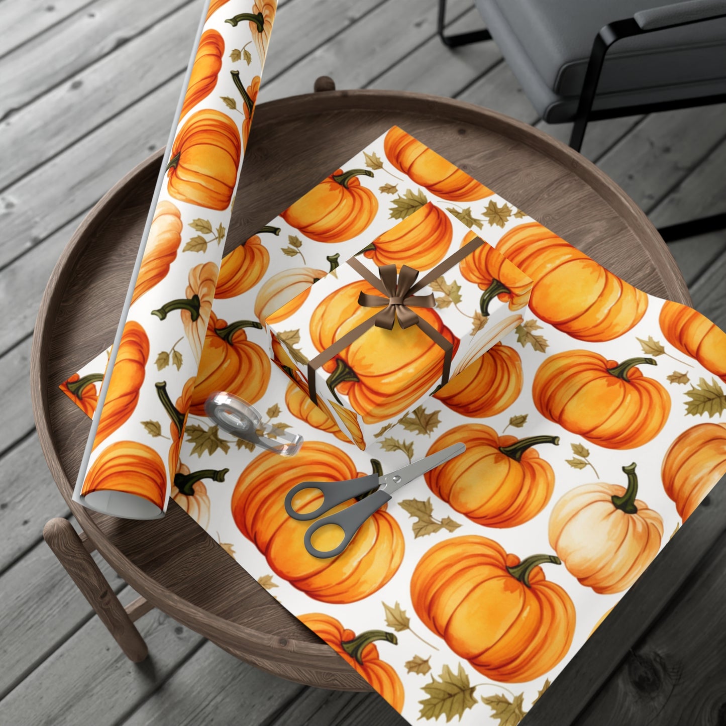 Fall Wrapping Paper Pumpkin Gift Wrap Papers