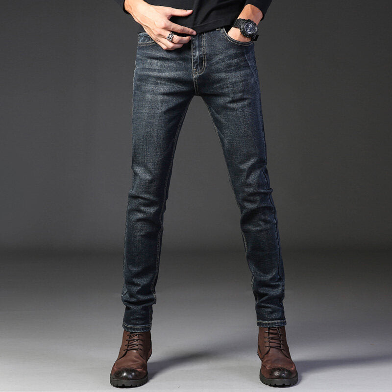 Straight Stretch Slim Fit Casual Men's Trousers