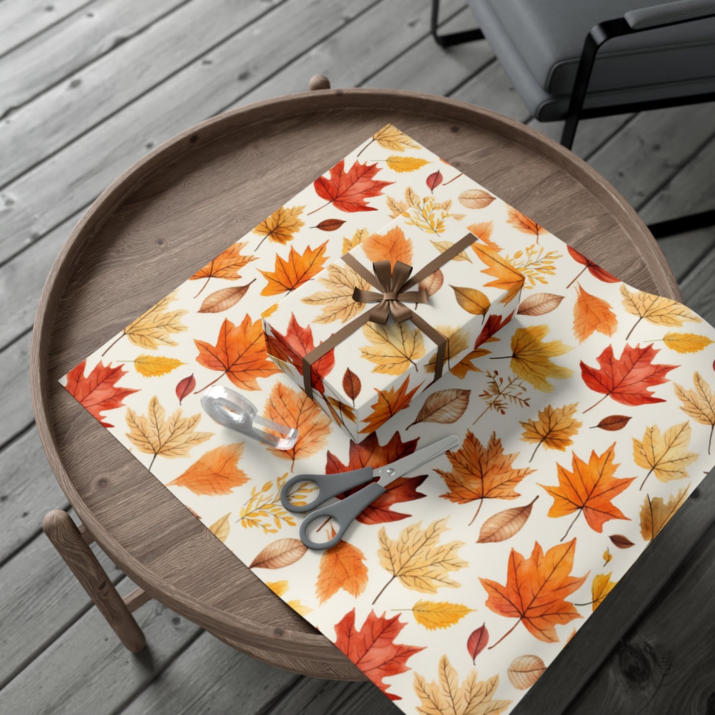 Fall Wrapping Paper Autumn Leaves Gift Wrap Papers