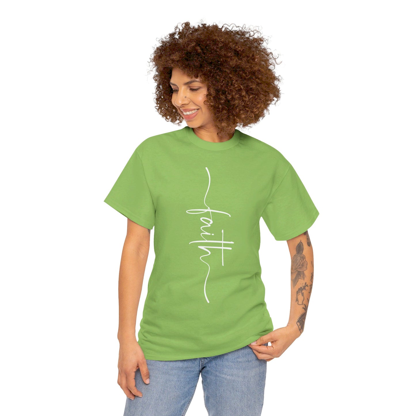 Faith Unisex Heavy Cotton Tee (Express Delivery available)