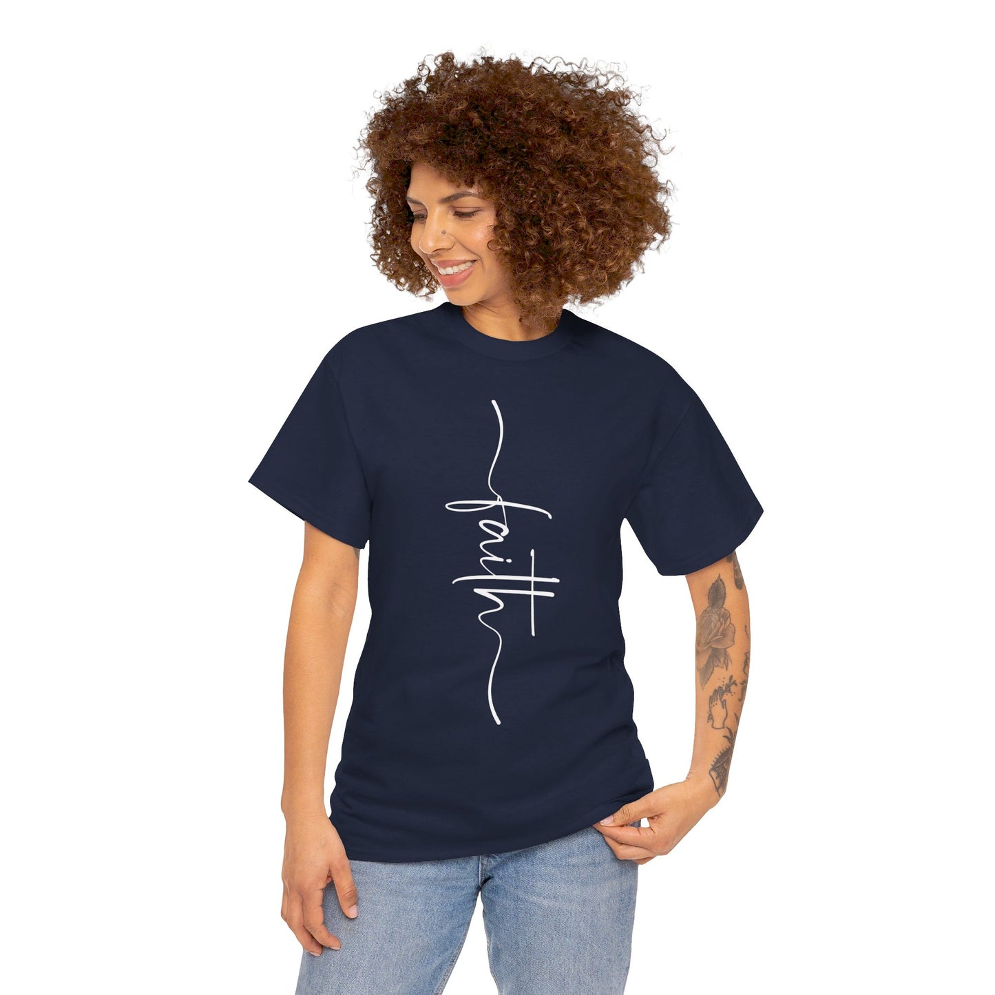 Faith Unisex Heavy Cotton Tee (Express Delivery available)